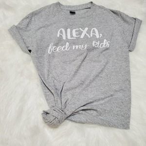 "Alexa, Feed My Kids" Graphic T-Shirt -S
